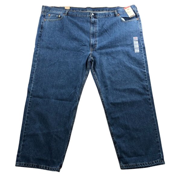 NWT Levi's Men's Jeans Size 58x30 550 Relaxed Fit Straight Leg Blue Denim Casual - Picture 1 of 16